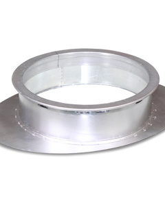 Connection piece 90Deg ND200 flange elliptical 320 x 240